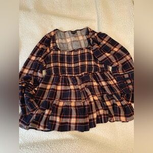 Torrid Multicolor Plaid Top size 1 (1x)